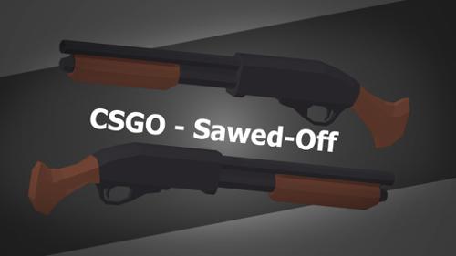 Low Poly CSGO Sawed-Off preview image